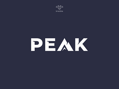 PEAK - LOGOTYPE cool design logo logotype minimalist modern monogram mountain peak simple