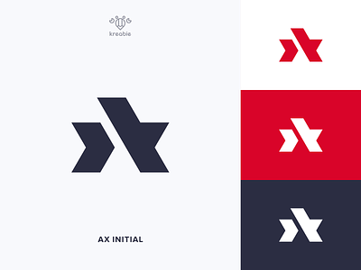 AX INITIAL LOGO branding cool design initial letter logo minimalist modern monogram simple