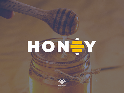 HONEY - LOGOTYPE bee cool design honey logo logotype minimalist modern monogram simple type typography