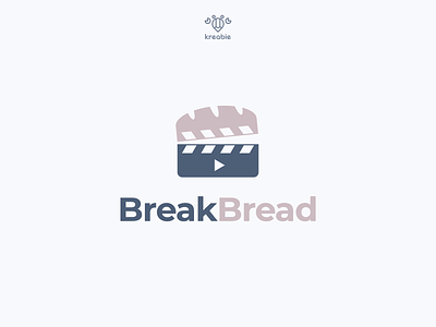 Break Bread - Logo Design bread break cool design logo minimalist modern monogram movie shot simple