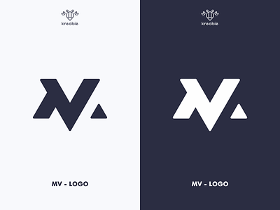 MV - LOGO DESIGN cool design logo m m logo minimalist modern monogram simple v v logo