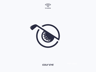 Golf Eye Logo cool design eye eyes golf logo minimalist modern monogram simple symbols