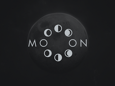 Moon logo monogram moon space
