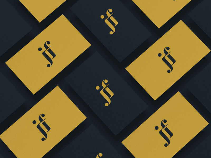 Jf Monogram Logo modern minimalist simple logo sophisticated monogram letter f flat j