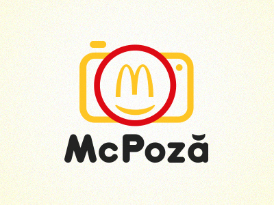 McPoza from McDonald's camera icon logo mcdonalds photo picture red yellow
