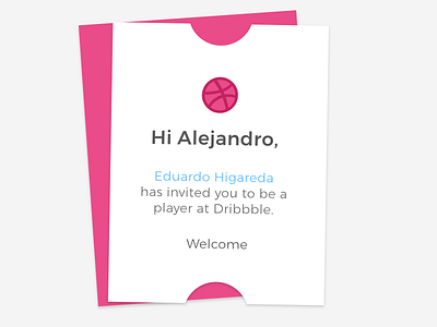 Debut card debut dribble envelope