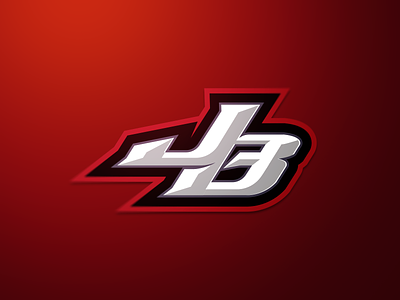 JB branding design gaming illustration j logo jb logo lettering logo mascot logo red sports sports logo text logo text mascot logo typography vector wordmark