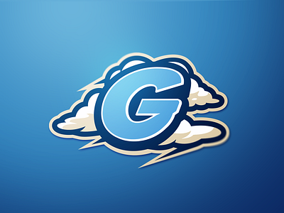 Glidey blue branding cloud clouds design g logo gaming identity illustration light blue logo mascot logo sports logo typography vector wordmark