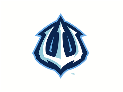 W + Trident lettermark logo athayadzn branding design gaming identity illustration lettermark logo mascot logo sports sports branding trident vector w logo water