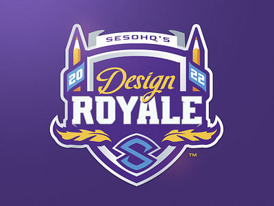 Design Royale athayadzn branding college design event logo gaming illustration logo mascot logo pencils ribbon sportlogo sports sports event vector