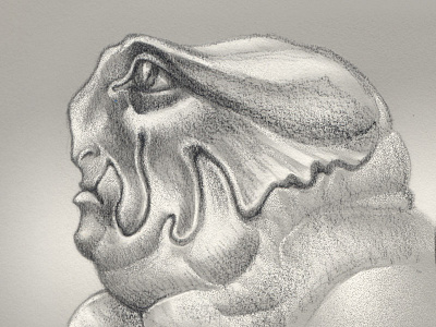 Fabio alien ceature drawing monster pencil sketch