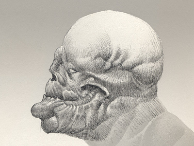 Eetu alien creature drawing orc pencil sketch troll