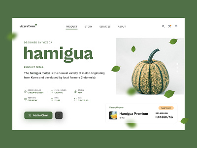 Hamigua Store branding design dribble farm hamigua melon ui ux vipdesign vizzcafarm web webdesign