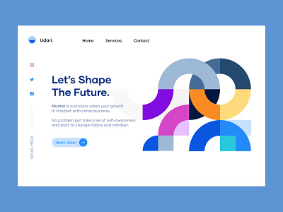 Udari Landing Page Design