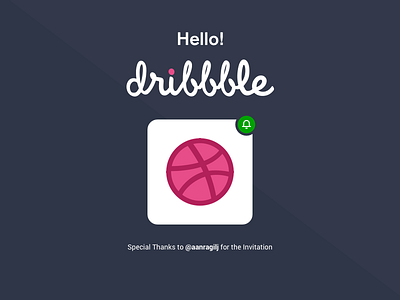Hello Dribbble! appre design dribbble player shot ui ux
