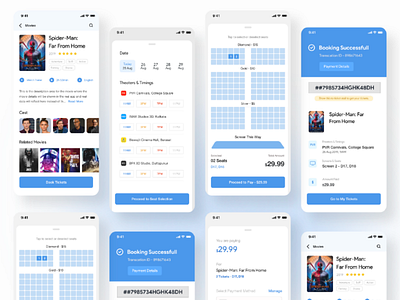 Movie Tickets Booking - App UI UX Design