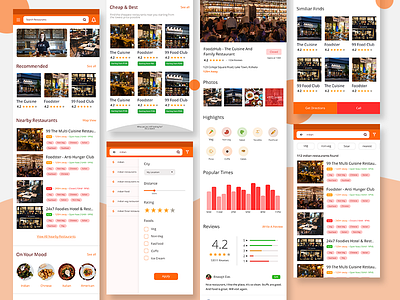 Restaurant App UI - Visual Design