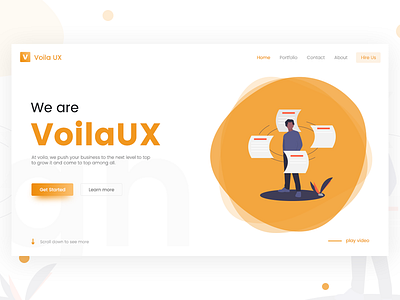 Website Header UI UX colors gradient interaction landing page typography ui ux visual design