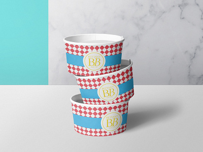 Ice cream cup for Maison Bettant cup glace icecream pot