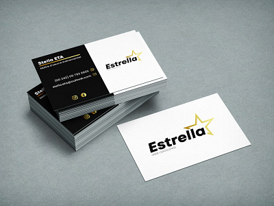 Business card and logo design for an event company in Africa