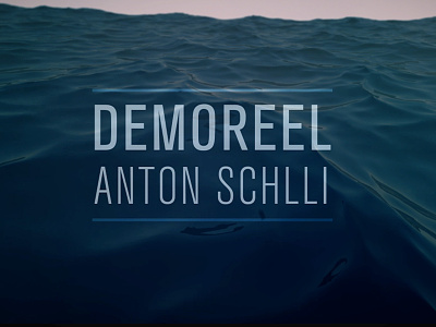 Demo Reel 2013 // Anton Schilli