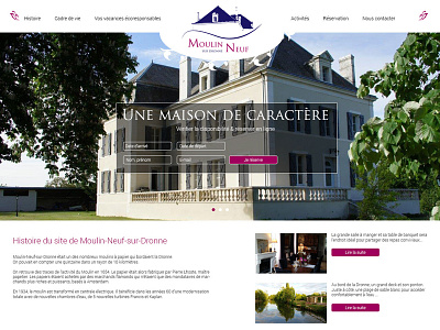 Moulin Neuf webdesign