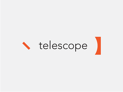 Telescope Logo lens lenses orange telescope