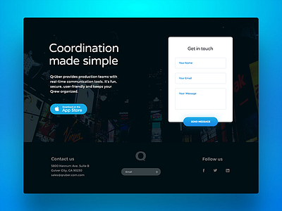 Landing Page design exploration