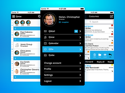 iOS app design app apple blue design flat ios iphone mobile screen ui ux