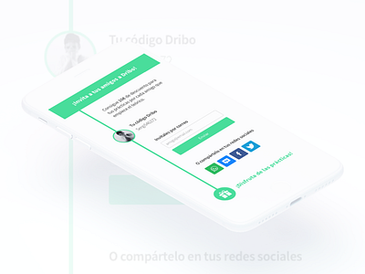 Friend referral page clean design friend minimal referral ui ux white