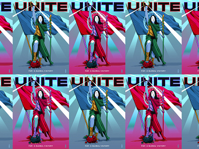 Unite For A Global Victory Posters