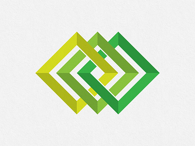 Green Geometric  Logo Design Concept