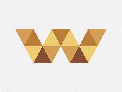"W" Monogram Logo Design Concept for Flooring Company