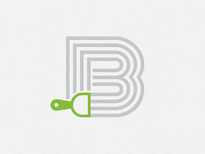 "B" Logo Design Concept for Masonry Company