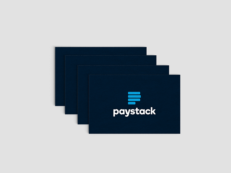 Business Cards design dá identity lagos logo paystack studio system