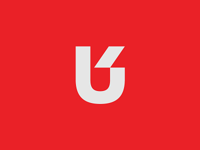 Lettermark for UNDRRTD clothing grey icon lettermark logo red streetwear u urban