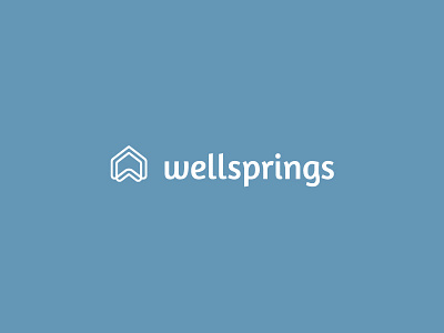 Lockup for Wellsprings housing lockup logo logomark logotype monogram realestate wellsprings wordmark