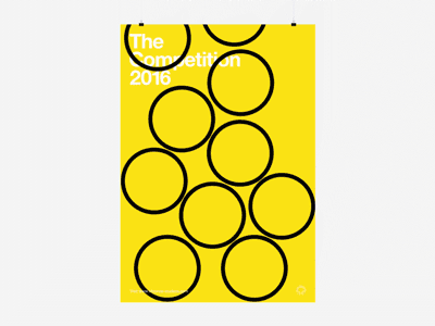 The Competition Poster, Animated. circles countdown poster
