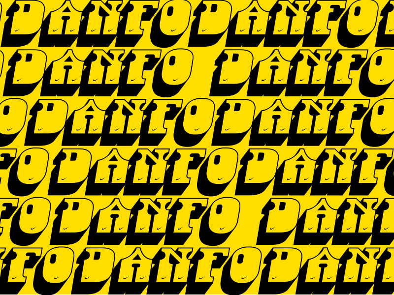 Danfo Std black danfo font lagos nigeria public transport solid typography yellow