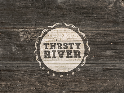 Thirsty River Brewing Tap beer brewery brewing logo logo design stopper tap thirsty river brewing