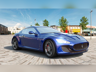 Maserati 3d 3d 3d model 3d modelling car car modelling maserati product design