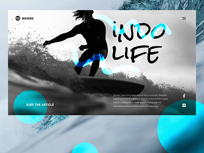 Indonesia Surf Life design surf ui web web design