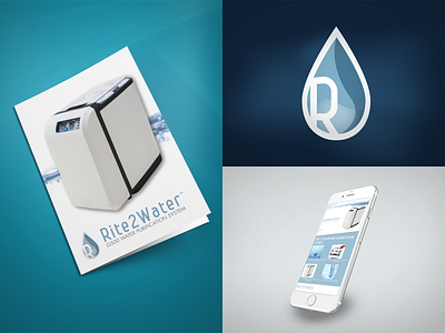 Rite2Water Branding branding design illustration logo print