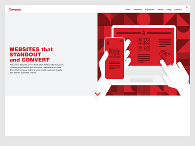 Services - web design - iamrobert design flat illustration ui vector web website