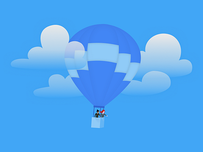Hot Air Balloon art balloon illustration vector