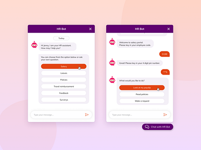 HR Bot by Sabu Koirala on Dribbble