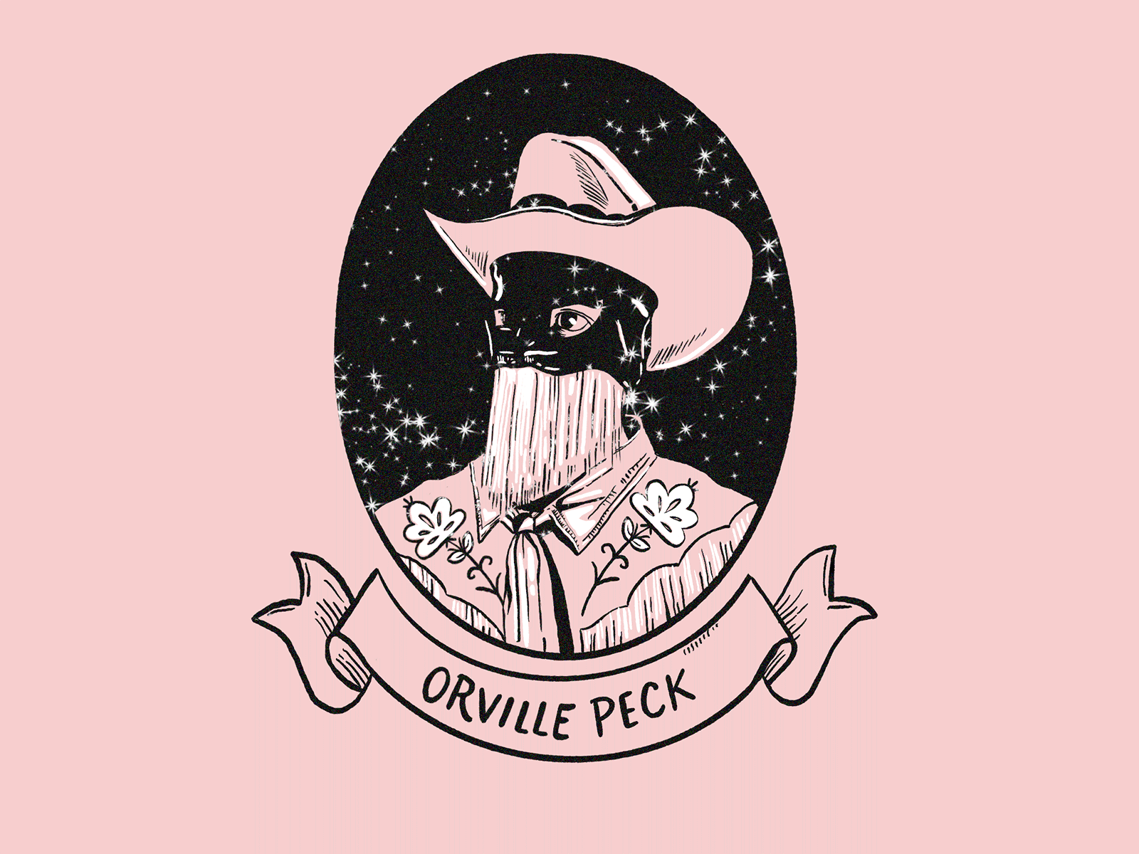 Peck Sparkles animated gif animation black cowboy design drawing drawings gif gif animation glitter illustration illustration art illustrator pink portrait portrait illustration sparkles