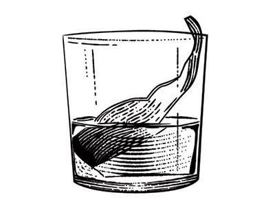 Bourbon Drink alcohol black and white drawing drink engraving illustration illustrator line line art