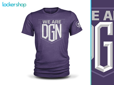 We Are DGN Staff Shirt design school shield shirt tshirt typography