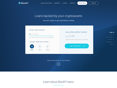 Blockfi New Homepage